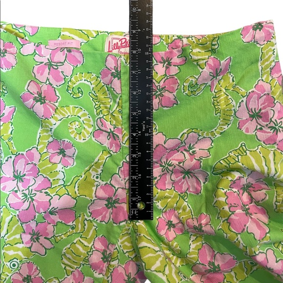 🎉 Lily Pulitzer Resort Fit Seahorse Vintage Carpi Pants Sz 4 - Picture 13 of 13